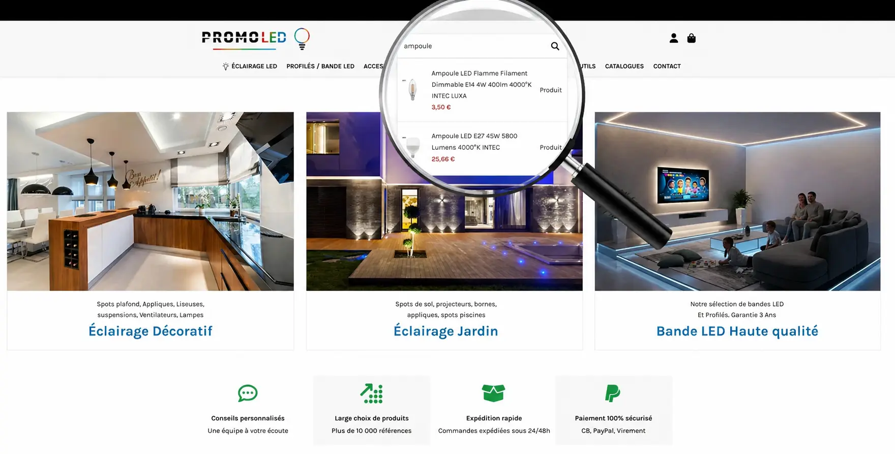 Recherche native PrestaShop — 2 résultats