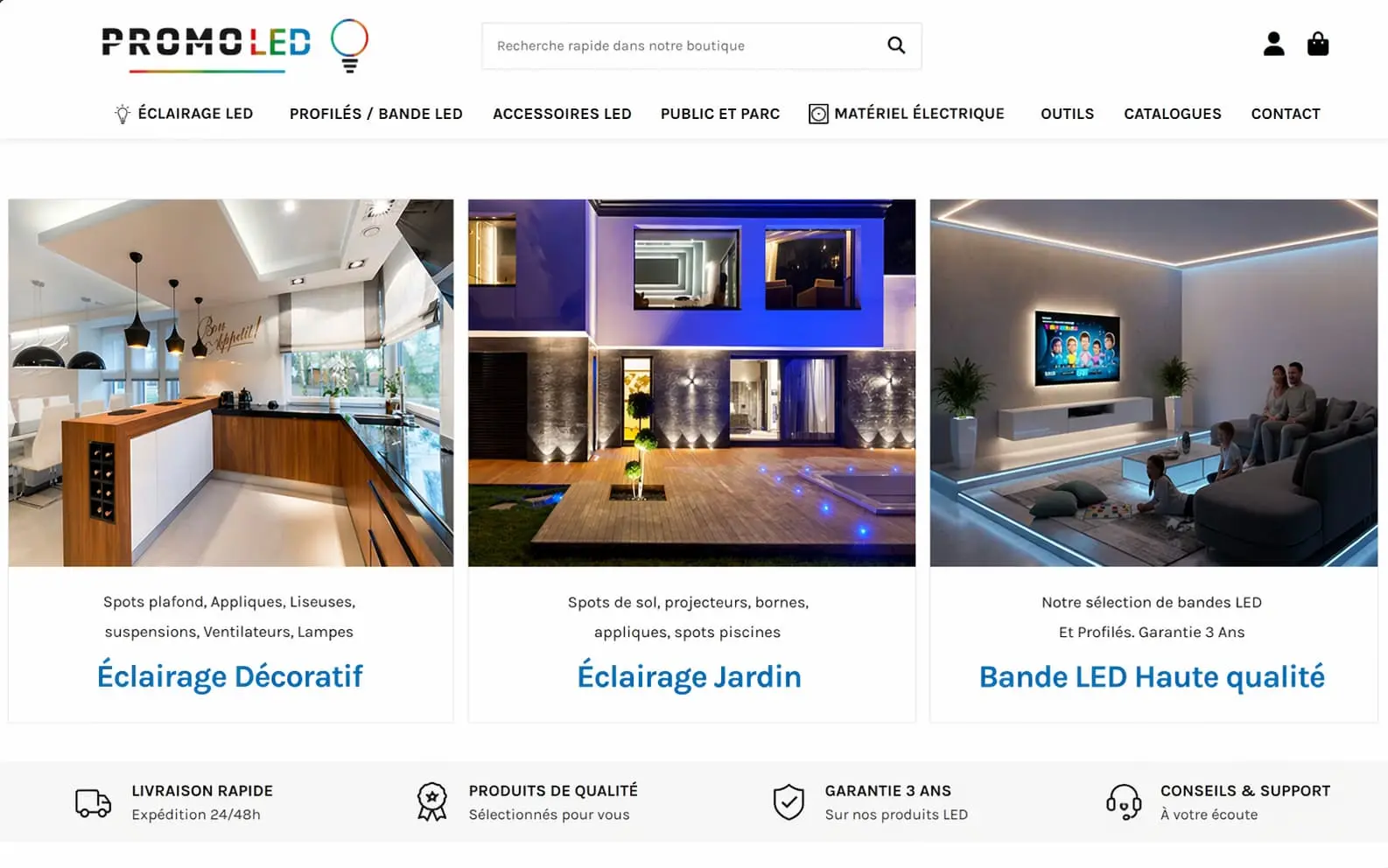 PromoLED — Leader éclairage LED en France